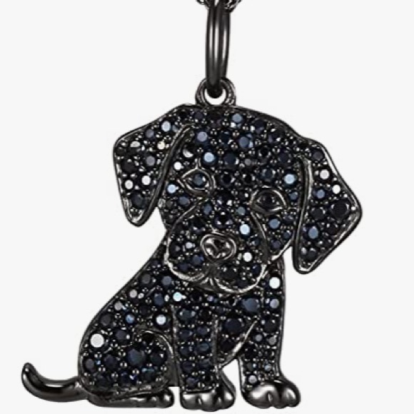 Labrador Retriever Diamonds Puppy Necklace - Picture 2 of 7